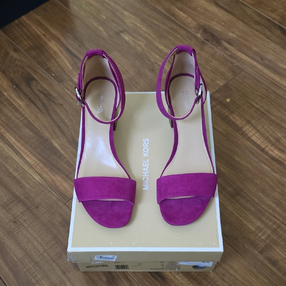 Michael Kors Fuchsia Heeled Sandals